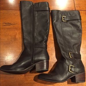 Isola Chocolate Brown Leather Knee High Boot